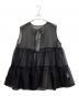 YORI (ヨリ) ドットフロッキーティアードジレ ブラック サイズ:FREE：12000円