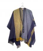 HERMESエルメス）の古着「タッセル付 ポンチョ」｜ブルー