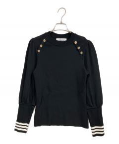 BORDERS at BALCONY - 美品 22AW BORDRES at BALCONY ボーダーズアットバルコニー BORDER CUFF WOOL TOP 圧縮ウール プルオーバー 36 オフホワイト レディース 古着 中古 USED 中古・古着通販】BORDERS at BALCONY (ボーダーズアットバルコニー