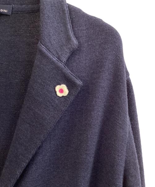 LARDINI（ラルディーニ）LARDINI (ラルディーニ) ニットジャケット ネイビー サイズ:Lの古着・服飾アイテム