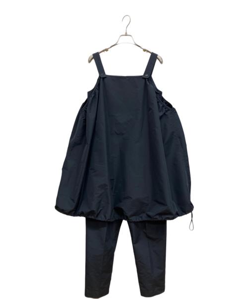 DRAWER（ドゥロワー）DRAWER (ドゥロワー) ドロストコード バルーン オールインワン ネイビー サイズ:記載なしの古着・服飾アイテム