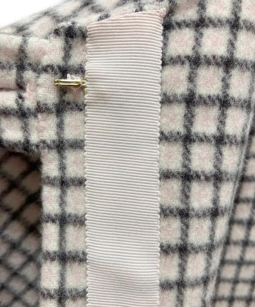 ANAYI（アナイ）ANAYI (アナイ) リバーチェックケープコート ピンク サイズ:38の古着・服飾アイテム