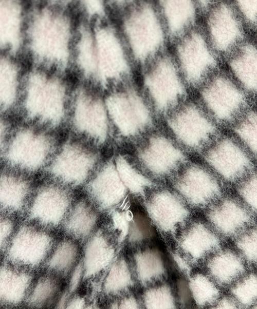 ANAYI（アナイ）ANAYI (アナイ) リバーチェックケープコート ピンク サイズ:38の古着・服飾アイテム