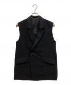 Nobleノーブル）の古着「ロングベントジレ」｜ブラック