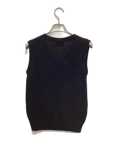 PRADA（プラダ）PRADA (プラダ) ウールカシミヤニットベスト ブラック サイズ:36の古着・服飾アイテム