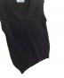 中古・古着 PRADA (プラダ) ウールカシミヤニットベスト ブラック サイズ:36：10000円