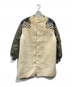 JUNYA WATANABE COMME des GARCONS×VERSACE(ジュンヤワタナベ コムデギャルソン×ヴェルサーチェ）の古着「Long Bomber Jacket」｜オリーブ