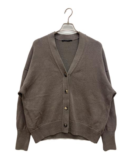 AP STUDIO（エーピーストゥディオ）AP STUDIO (エーピーストゥディオ) リラックスサイズリネンカーディガン グレー サイズ:FREEの古着・服飾アイテム