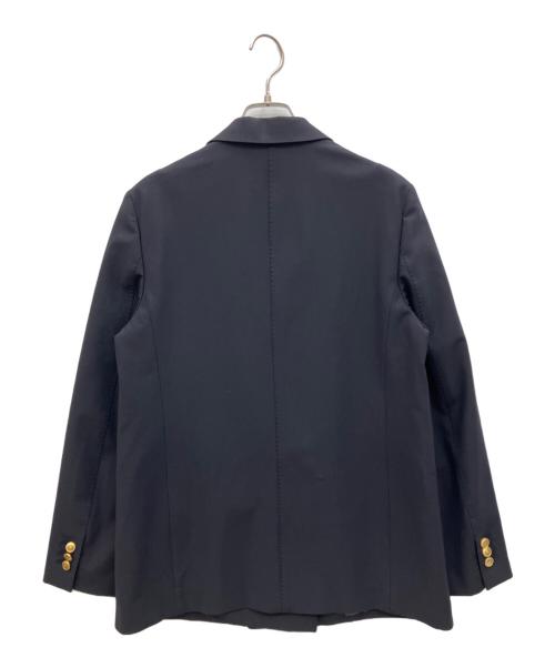 Spick and Span（スピック＆スパン）Spick and Span (スピックアンドスパン) プレーンウィーブダブルブレストジャケット ネイビー サイズ:38の古着・服飾アイテム
