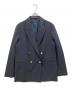 Spick and Span（スピックアンドスパン）の古着「プレーンウィーブダブルブレストジャケット」｜ネイビー