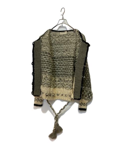 PINK HOUSE（ピンクハウス）PINK HOUSE (ピンクハウス) ノルディック柄カーディガン グレー サイズ:FREEの古着・服飾アイテム