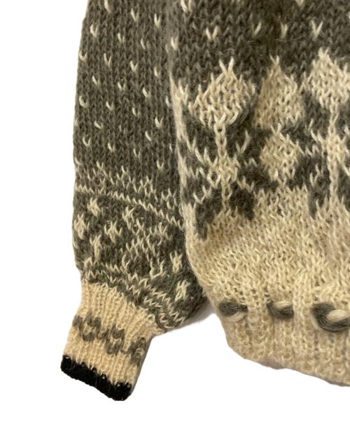 PINK HOUSE（ピンクハウス）PINK HOUSE (ピンクハウス) ノルディック柄カーディガン グレー サイズ:FREEの古着・服飾アイテム