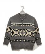 FRAMeWORKフレームワーク）の古着「ジャガードZIPカーディガン」｜グレー