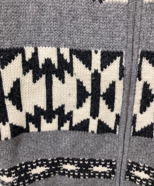 FRAMeWORK（フレームワーク）FRAMeWORK (フレームワーク) ジャガードZIPカーディガン グレー サイズ:FREEの古着・服飾アイテム
