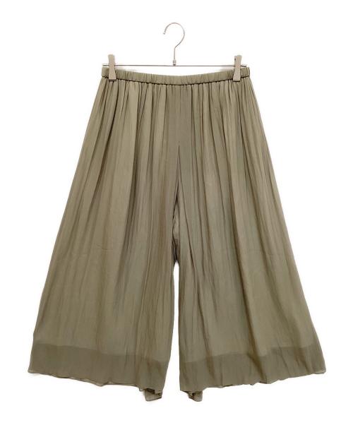 BEARDSLEY（ビアズリー）BEARDSLEY (ビアズリー) シワシフォンギャザーパンツ カーキ サイズ:2の古着・服飾アイテム