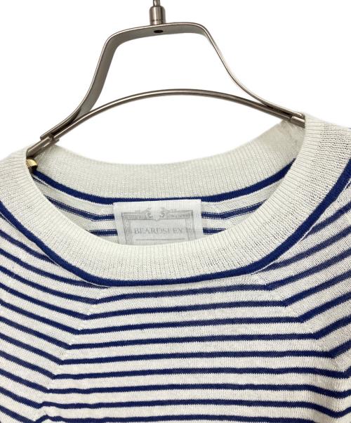 BEARDSLEY（ビアズリー）BEARDSLEY (ビアズリー) サークルドルマンニット ネイビー サイズ:FREEの古着・服飾アイテム