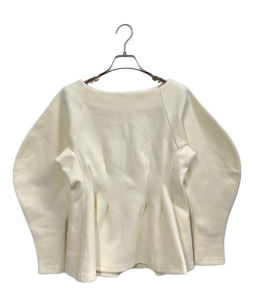 maison de dolce（メゾンドドルチェ）maison de dolce (メゾンドドルチェ) Wニットシェイプトップス アイボリー サイズ:FREEの古着・服飾アイテム