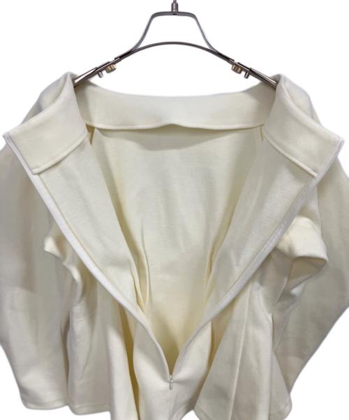 maison de dolce（メゾンドドルチェ）maison de dolce (メゾンドドルチェ) Wニットシェイプトップス アイボリー サイズ:FREEの古着・服飾アイテム