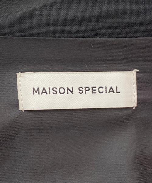 MAISON SPECIAL（メゾンスペシャル）MAISON SPECIAL (メゾンスペシャル) No Collar Jacket All In One ブラック サイズ:36の古着・服飾アイテム