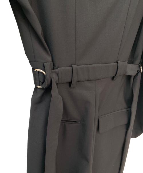 MAISON SPECIAL（メゾンスペシャル）MAISON SPECIAL (メゾンスペシャル) No Collar Jacket All In One ブラック サイズ:36の古着・服飾アイテム