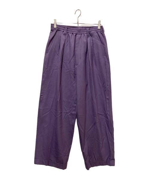 MAISON SPECIAL（メゾンスペシャル）MAISON SPECIAL (メゾンスペシャル) ストレッチダブルワイドスラックス パープル サイズ:SIZE 2の古着・服飾アイテム