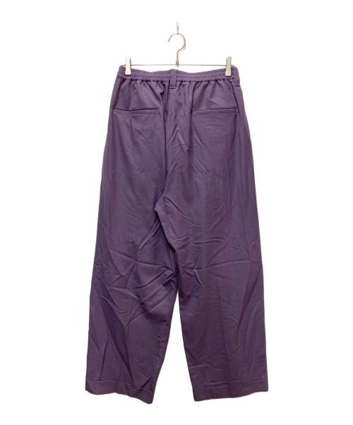 MAISON SPECIAL（メゾンスペシャル）MAISON SPECIAL (メゾンスペシャル) ストレッチダブルワイドスラックス パープル サイズ:SIZE 2の古着・服飾アイテム