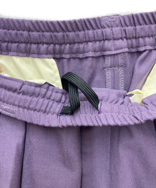MAISON SPECIAL（メゾンスペシャル）MAISON SPECIAL (メゾンスペシャル) ストレッチダブルワイドスラックス パープル サイズ:SIZE 2の古着・服飾アイテム