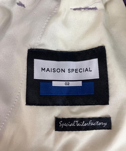 MAISON SPECIAL（メゾンスペシャル）MAISON SPECIAL (メゾンスペシャル) ストレッチダブルワイドスラックス パープル サイズ:SIZE 2の古着・服飾アイテム