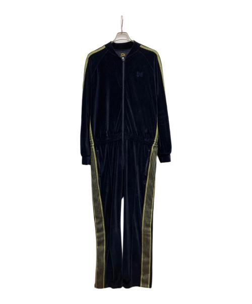Needles（ニードルズ）Needles (ニードルズ) CITYSHOP (シティショップ) 別注 ベロアジャンプスーツ ネイビー×ゴールド サイズ:Lの古着・服飾アイテム