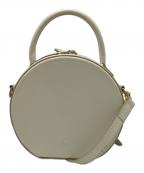 verybrainベリーブレイン）の古着「Leather round mini bag」｜アイボリー