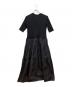 LE CIEL BLEU (ルシェルブルー) Jersey&Taffeta Dress ブラック サイズ:36：6000円