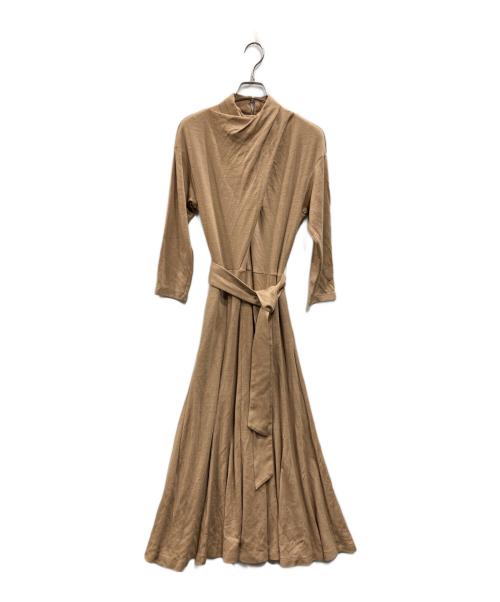 ROPE（ロペ）ROPE (ロペ) スムースドレープドレス ベージュ サイズ:38の古着・服飾アイテム