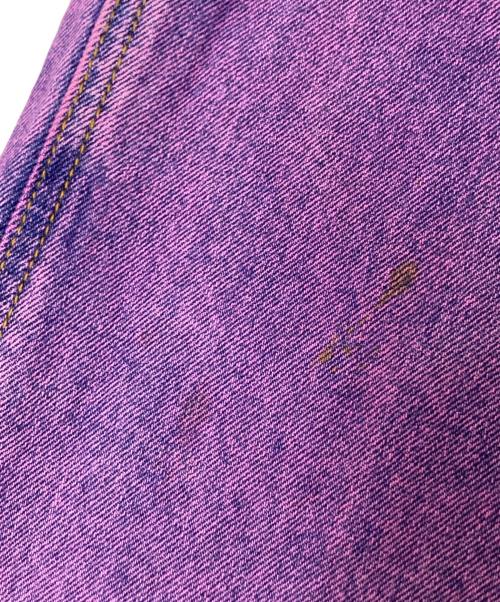 still water（スティル ウォーター）still water (スティル ウォーター) カットオフワイドデニムパンツ パープル サイズ:Lの古着・服飾アイテム