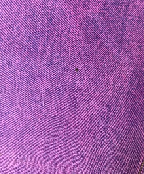 still water（スティル ウォーター）still water (スティル ウォーター) カットオフワイドデニムパンツ パープル サイズ:Lの古着・服飾アイテム