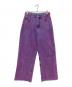 still water（スティル ウォーター）の古着「カットオフワイドデニムパンツ」｜パープル