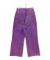 still water (スティル ウォーター) カットオフワイドデニムパンツ パープル サイズ:L：7000円
