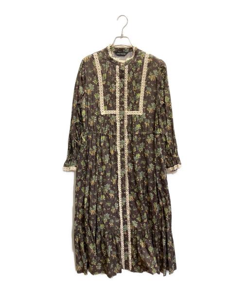 Jane Marple（ジェーンマープル）Jane Marple (ジェーンマープル) FOREST DELIGHTS ガーデンドレス ブラウン サイズ:Mの古着・服飾アイテム