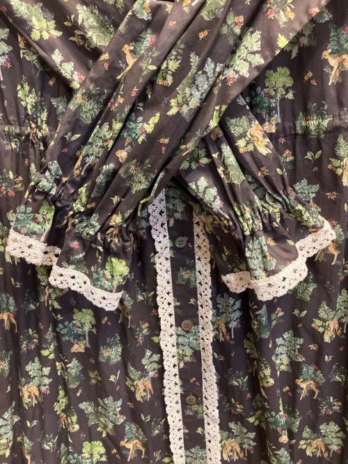 Jane Marple（ジェーンマープル）Jane Marple (ジェーンマープル) FOREST DELIGHTS ガーデンドレス ブラウン サイズ:Mの古着・服飾アイテム