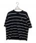 FRED PERRY（フレッドペリー）の古着「オーバーサイズボーダーTシャツ」｜ブラック