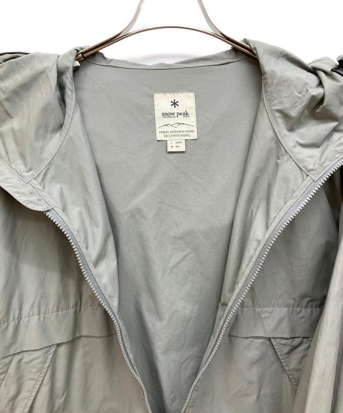 Snow peak（スノーピーク）Snow peak (スノーピーク) URBAN RESEARCH DOORS (アーバンリサーチドアーズ) Weather Light Parka　ウェザー ライト パーカ グレー サイズ:Lの古着・服飾アイテム