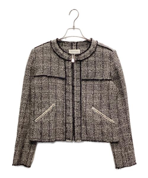 ISABEL MARANT ETOILE（イザベルマランエトワール）ISABEL MARANT ETOILE (イザベルマランエトワール) ノーカラージャケット グレー サイズ:36の古着・服飾アイテム