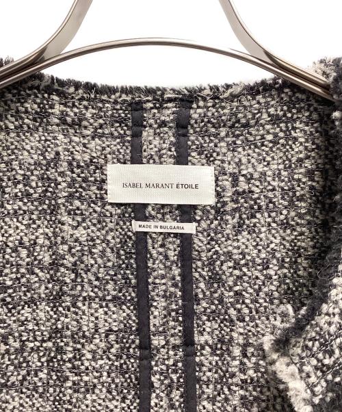 ISABEL MARANT ETOILE（イザベルマランエトワール）ISABEL MARANT ETOILE (イザベルマランエトワール) ノーカラージャケット グレー サイズ:36の古着・服飾アイテム
