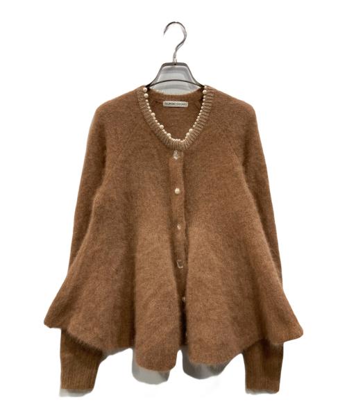 tsumori chisato（ツモリチサト）tsumori chisato (ツモリチサト) ビジューカーディガン ブラウン サイズ:2の古着・服飾アイテム