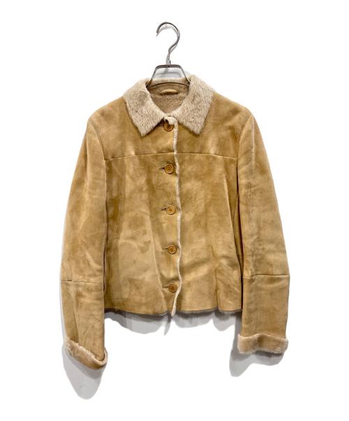 'S Max Mara（エスマックスマーラ）'S Max Mara (エスマックスマーラ) ムートンジャケット ベージュ サイズ:38の古着・服飾アイテム