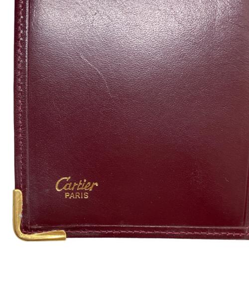 Cartier（カルティエ）Cartier (カルティエ) マストライン / 札入れ ボルドーの古着・服飾アイテム