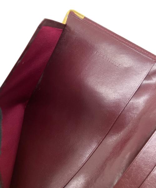 Cartier（カルティエ）Cartier (カルティエ) マストライン / 札入れ ボルドーの古着・服飾アイテム