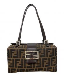 FENDI（フェンディ）の古着「スクエアハンドバッグ」｜ブラウン