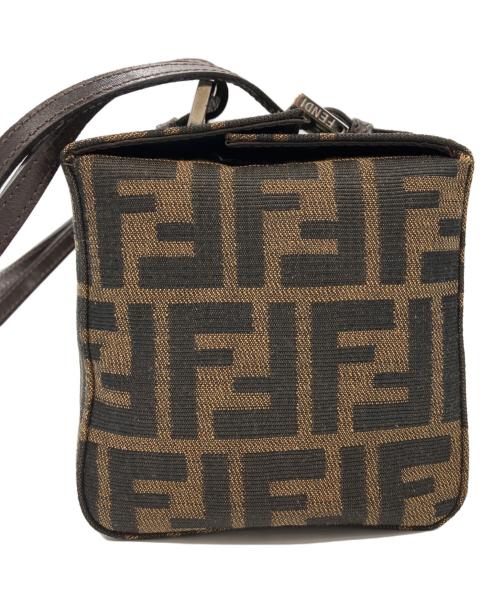 FENDI（フェンディ）FENDI (フェンディ) スクエアハンドバッグ ブラウンの古着・服飾アイテム