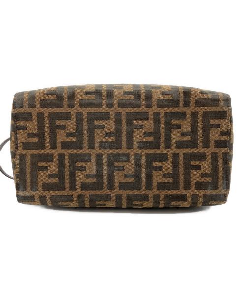 FENDI（フェンディ）FENDI (フェンディ) スクエアハンドバッグ ブラウンの古着・服飾アイテム