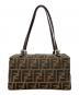 FENDI (フェンディ) スクエアハンドバッグ ブラウン：80000円